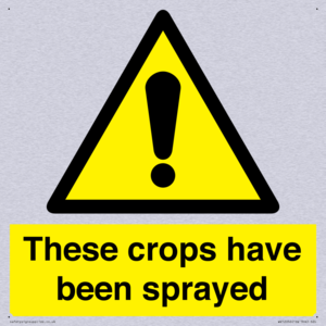 These crops have been sprayed